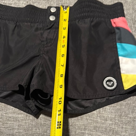 - Roxy Black Athletic Shorts with Multicolor Stripes - Picture 4 of 6